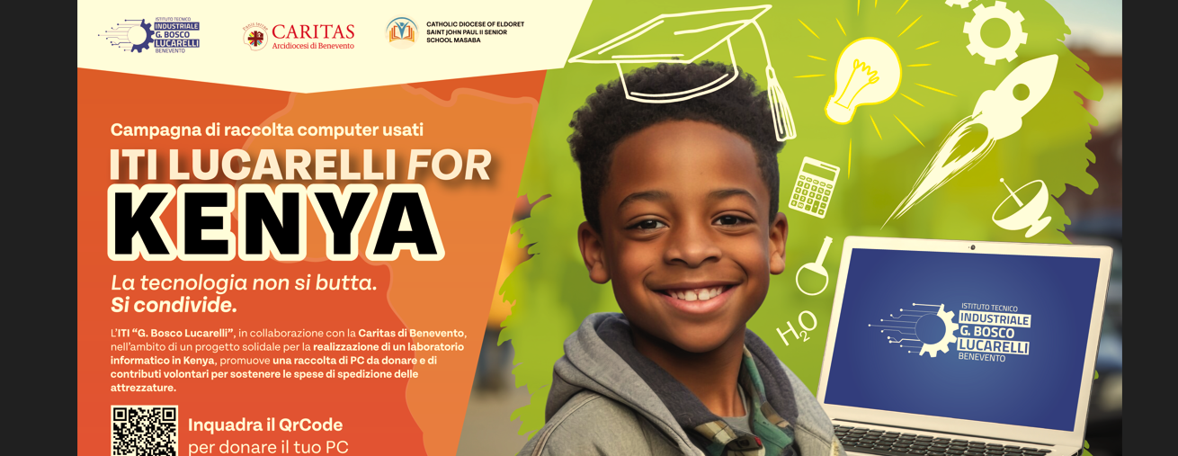 ITI “G. Bosco Lucarelli” lancia la campagna solidale “For Kenya” per un laboratorio informatico