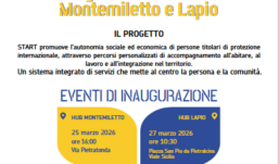 Montemiletto e Lapio, aprono gli hub del progetto START: servizi e percorsi per l’autonomia dei rifugiati