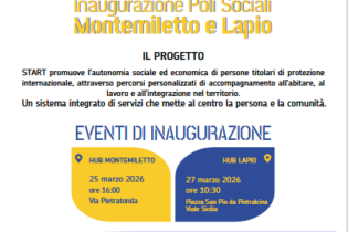 Montemiletto e Lapio, aprono gli hub del progetto START: servizi e percorsi per l’autonomia dei rifugiati