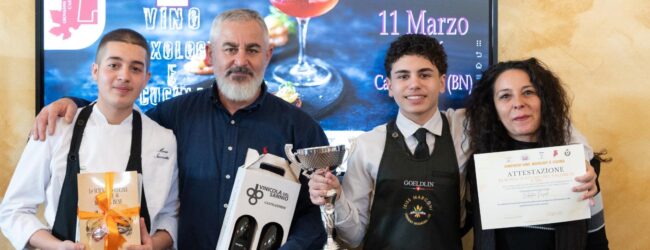 A Castelvenere sette istituti alberghieri in gara per il Concorso“Vino, Mixologia e Cucina”: vince l’IIS G. Marconi di Vairano