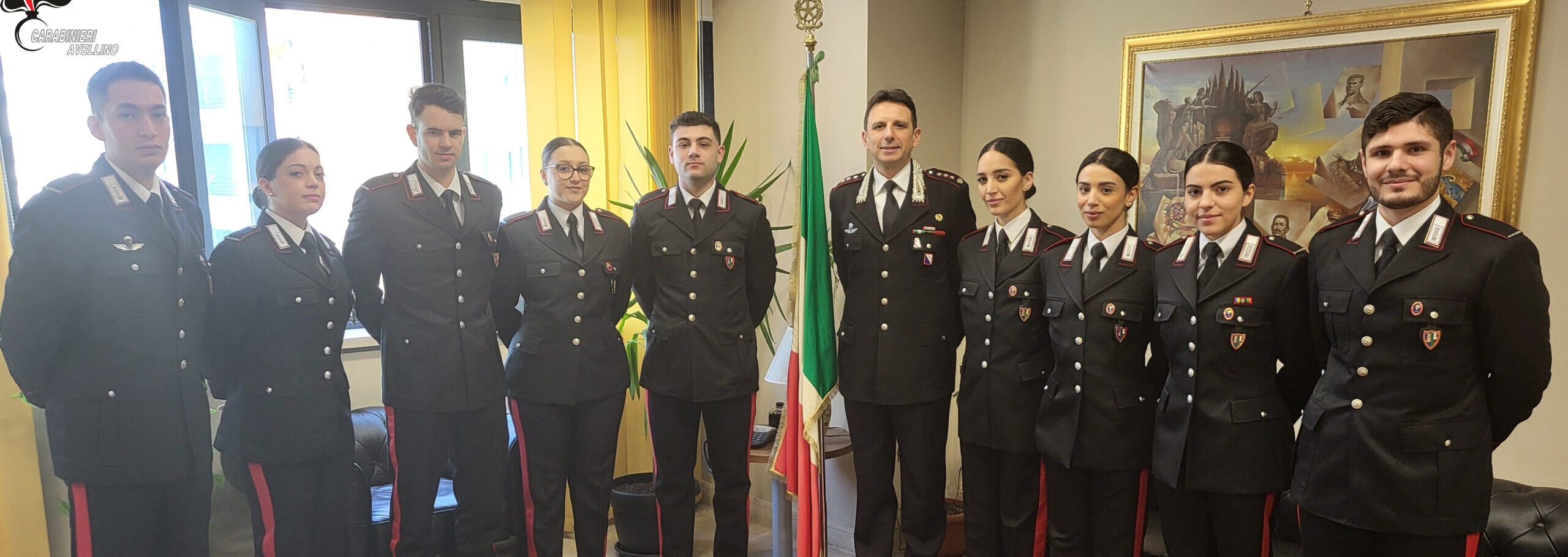 Avellino: otto allievi Marescialli in tirocinio nelle Stazioni Carabinieri della Provincia