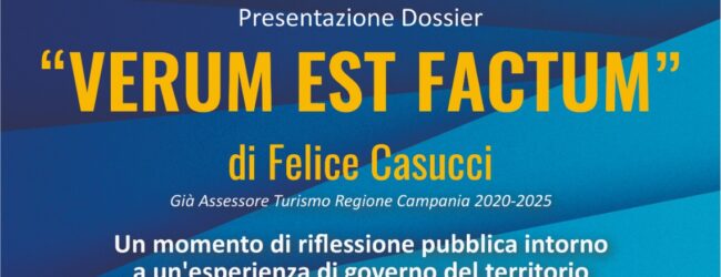 “Verum est factum”, a Telese Terme il dossier di Felice Casucci su turismo e politiche regionali