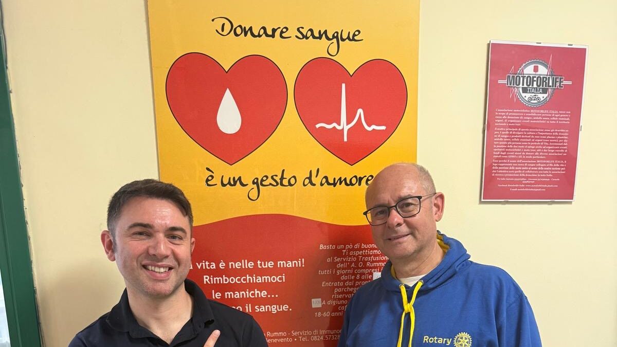 Successo per la giornata di raccolta sangue del Rotary Club di Benevento al “San Pio”