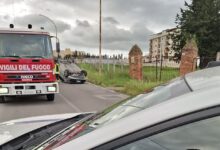 Incidente a Benevento in via dei Liguri Bebiani: si ribalta una Citroen C1, ferito un 57enne