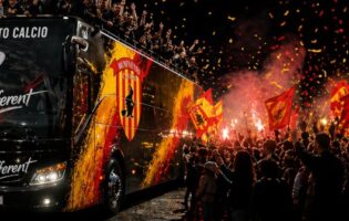 Dispositivo del traffico per il corteo celebrativo delle vittoria del campionato da parte del Benevento Calcio