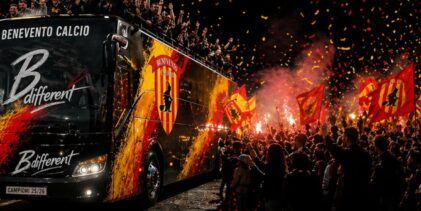 Dispositivo del traffico per il corteo celebrativo delle vittoria del campionato da parte del Benevento Calcio