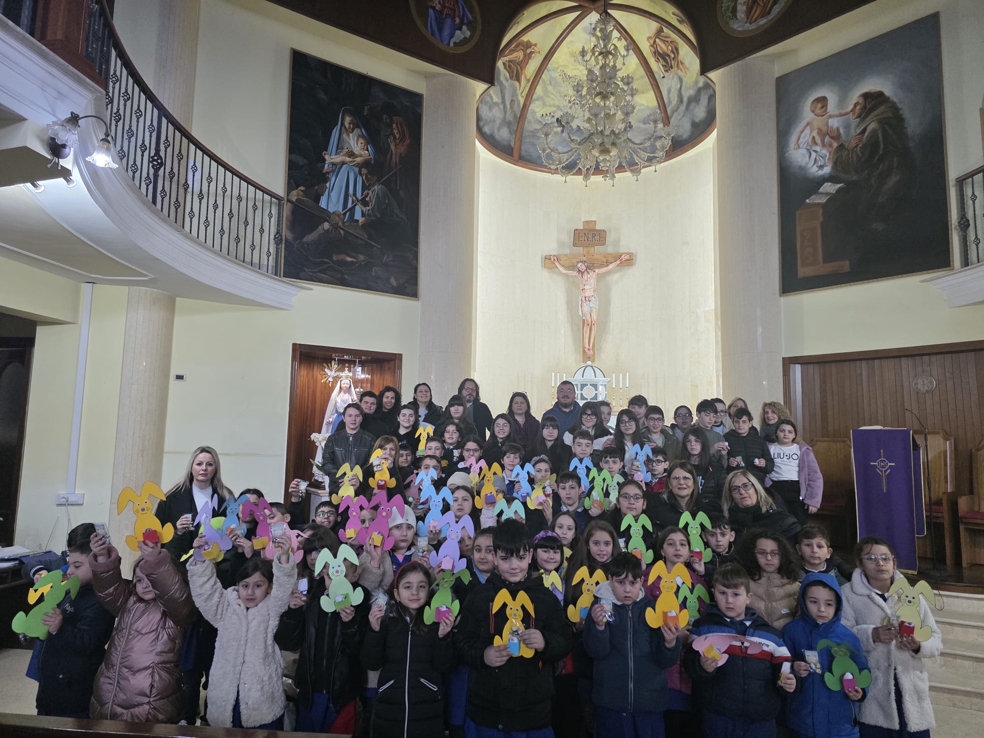 Paupisi, celebrato il Precetto Pasquale: partecipazione attiva degli alunni