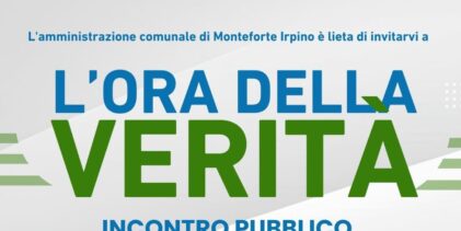 Monteforte Irpino, “L’ora della verità”: domani l’amministrazione Siricio incontra la comunità