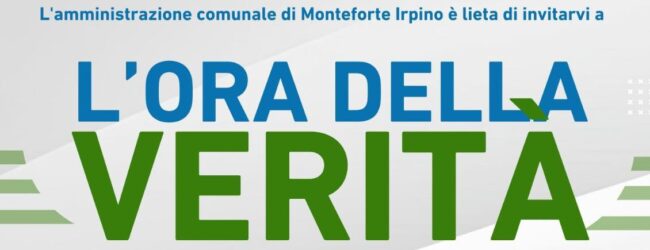 Monteforte Irpino, “L’ora della verità”: domani l’amministrazione Siricio incontra la comunità