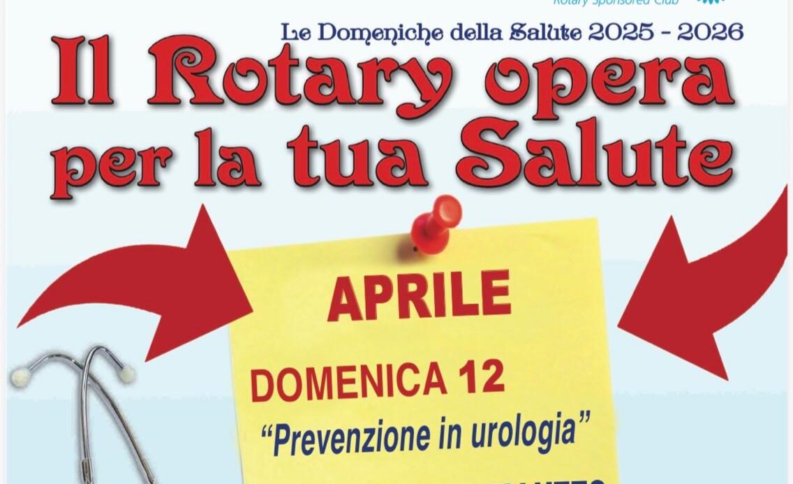 Rotary Club Benevento e Domeniche della salute, appuntamento con la prevezione urologica