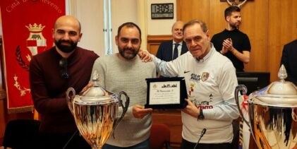 Benevento A5 celebra la promozione a Palazzo Mosti