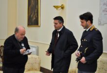 Questura Benevento: consegna olio di Capaci ai Vescovi delle Diocesi beneventane Pasqua 2026