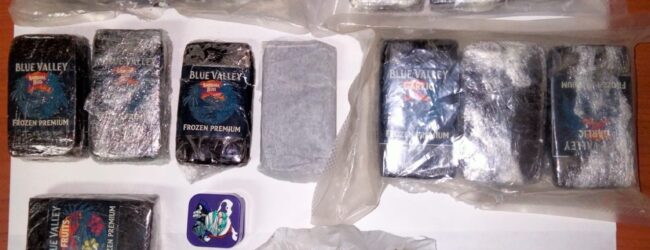 Benevento, 25enne arrestato con 2 kg di hashish in camera da letto