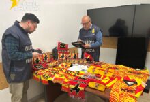 Benevento, sequestrati gadget falsi del Benevento Calcio: denunciato un commerciante