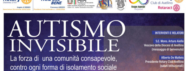 Autismo invisibile, ad Avellino istituzioni e territorio uniti per una comunità consapevole