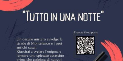 Da Torrioni a Montefusco “Tutto in una notte” un’avventura tra gioco e mistero