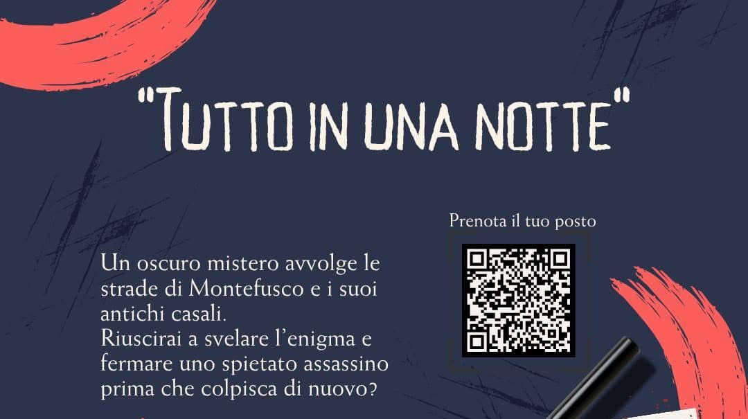 Da Torrioni a Montefusco “Tutto in una notte” un’avventura tra gioco e mistero