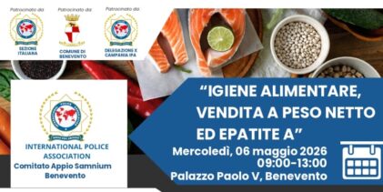 Benevento, sicurezza alimentare: convegno nazionale IPA Appio Samnium a Palazzo Paolo V