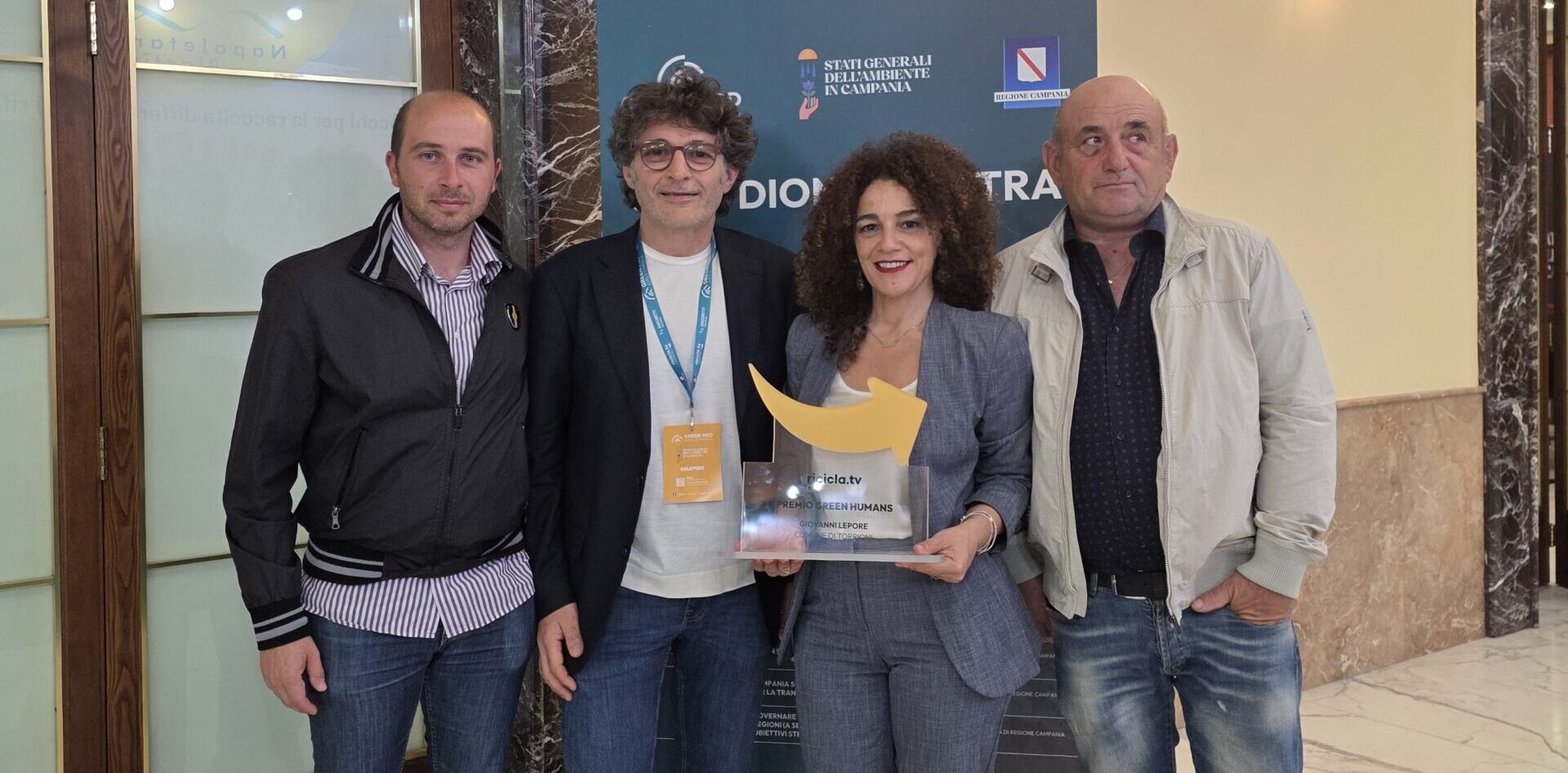 A Giovanni Lepore del Comune di Torrioni il prestigioso Premio “Green Humans” al Green Med Symposium di Napoli