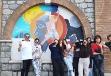 “Kronos e Kairos”: gli studenti del Liceo Artistico Alberti-Virgilio realizzano quattro murales a Campoli del Monte Taburno
