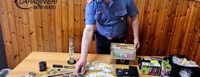 Val Fortore, nascondeva droghe di vario tipo in casa, giovane arrestato dai Carabinieri