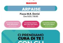 Ad Arpaise il 4 e 5 Maggio l’ASL di Benevento in piazza, per la prevenzione gratuita con gli screening oncologici 