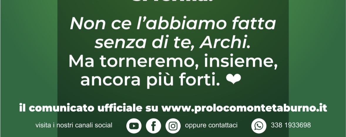 Campoli del Monte Taburno, la Pro Loco ‘Monte Taburno’ annuncia l’annullamento dell’edizione 2026 della Festa della Ciliegia