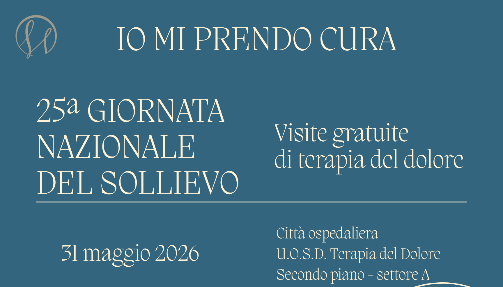 XXV Giornata Nazionale del Sollievo: all’Azienda Moscati visite gratuite con gli specialisti di Terapia del Dolore