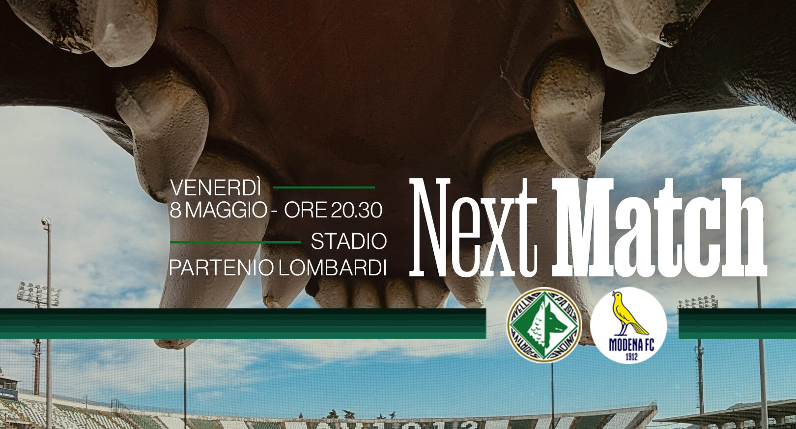 Avellino-Modena: da domani via alla prevendita