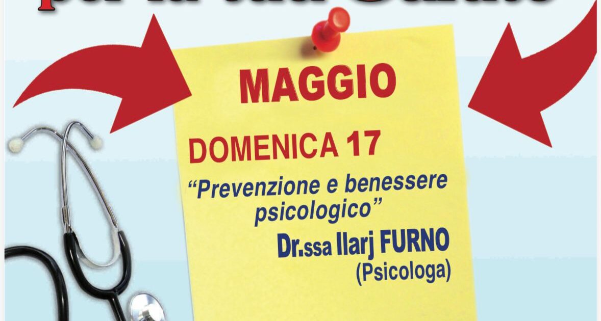 Il Rotary Club di Benevento promuove la “Domenica della Salute”: una giornata dedicata alla prevenzione e al benessere psicologico