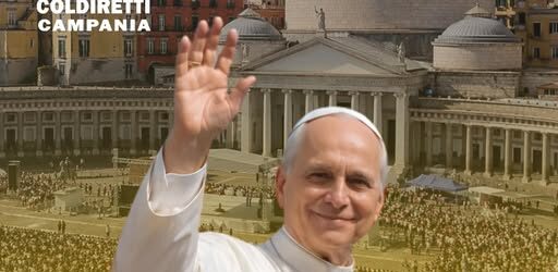 Coldiretti Campania accoglie Papa Leone XIV: fiori e mele annurce Igp per fedeli e pellegrini