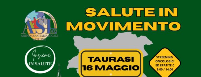 Giornata di prevenzione a Taurasi: arrivano i Camper dell’Asl Avellino per la nuova tappa di “Salute in Movimento”