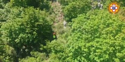 Summonte (AV): climber precipita in falesia, recuperata in elicottero dal Soccorso Alpino