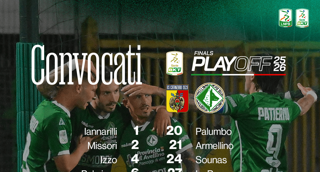 Catanzaro-Avellino, i convocati di mister Ballardini