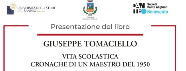San Giorgio del Sannio, presentazione del libro “Vita scolastica. Cronache di un maestro del 1950” di Giuseppe Tomaciello