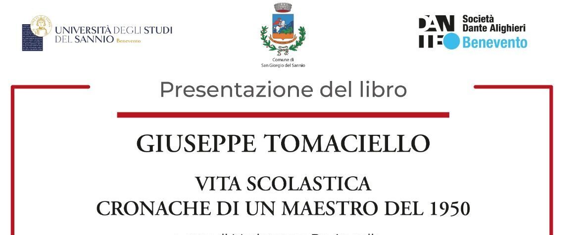 San Giorgio del Sannio, presentazione del libro “Vita scolastica. Cronache di un maestro del 1950” di Giuseppe Tomaciello