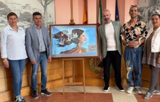 Castelpoto, l’artista iraniano Samiar dona al Comune un quadro per le donne: “Opera di libertà contro l’oppressione”