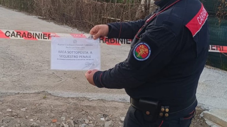 San Michele di Serino, i Carabinieri sequestrano un’area di 700 metri quadrati per abusivismo edilizio