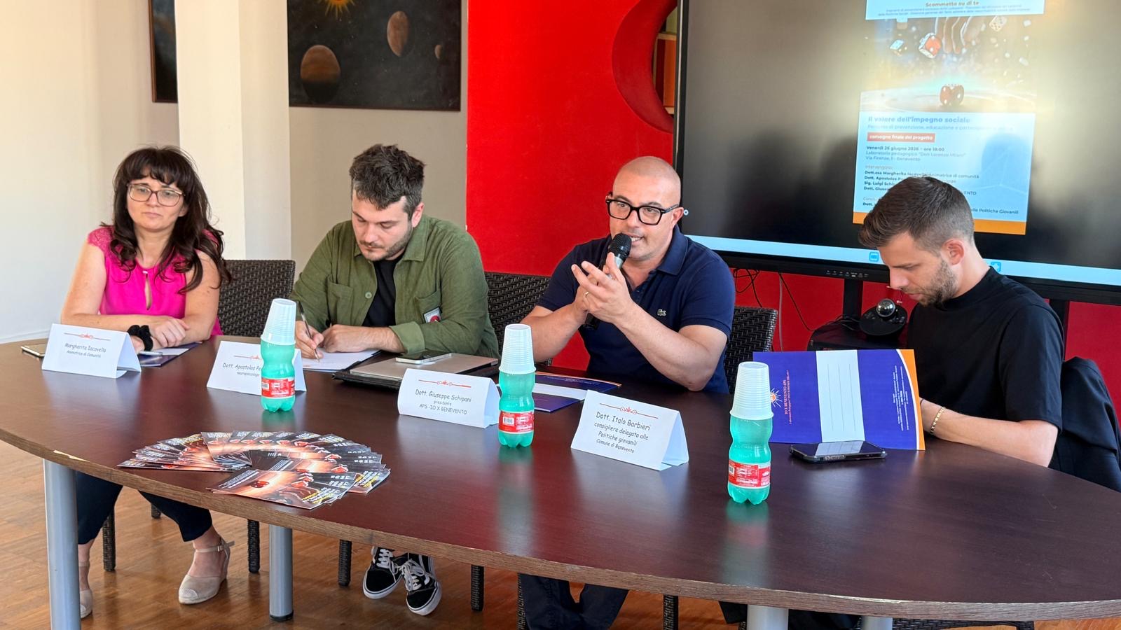 “Scommetto su di Te”: si conclude a Benevento il progetto di prevenzione contro ludopatia e dipendenze comportamentali