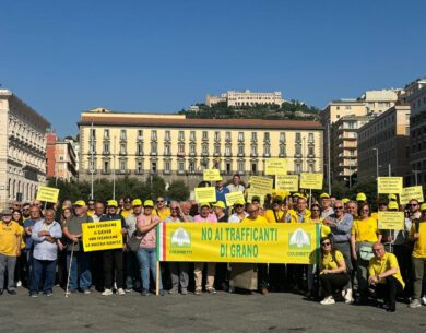 Coldiretti Avellino in piazza a Napoli: allarme per le filiere del grano e dell’olio. Barbati: Prodotti strategici per l’Irpinia con prezzi sotto i costi di produzione