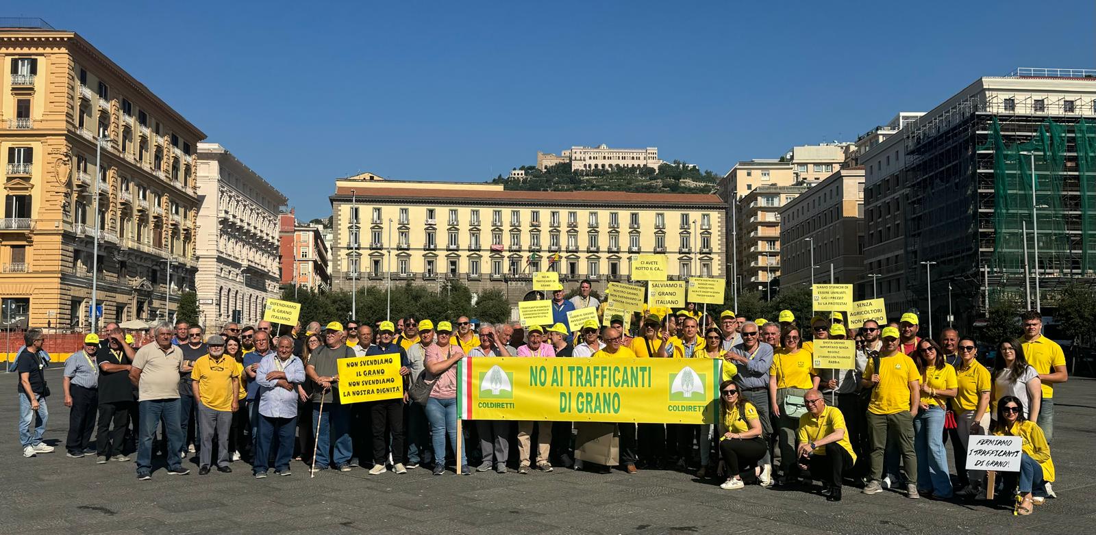 Coldiretti Avellino in piazza a Napoli: allarme per le filiere del grano e dell’olio. Barbati: Prodotti strategici per l’Irpinia con  prezzi sotto i costi di produzione