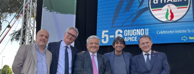 Festa Tricolore di Apice, Matera: “Aree interne sono risorsa strategica”. Sulla Provincia : “Lavoriamo testardamente per l’unità del centrodestra”
