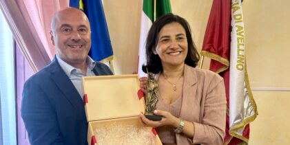 Avellino, a Palazzo Caracciolo l’Assessore regionale Angelica Saggese incontra il Presidente Fausto Picone