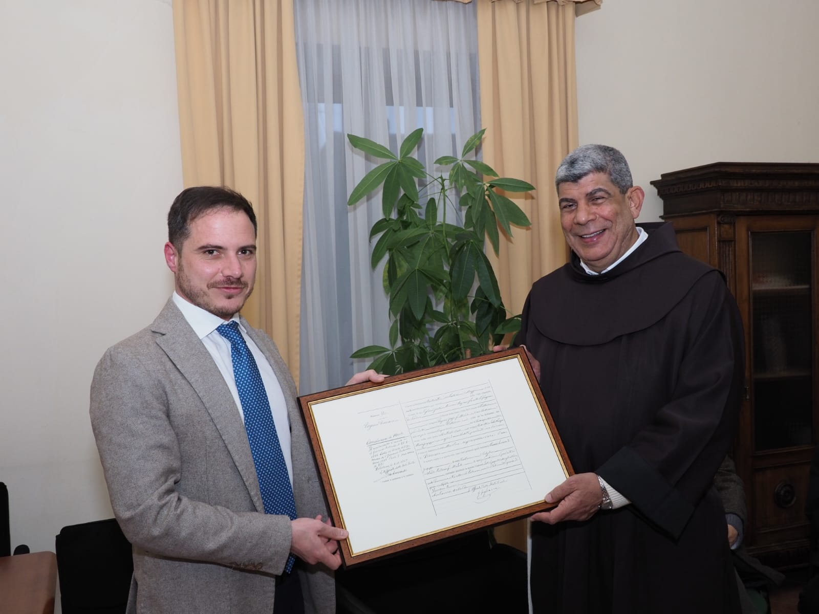 Padre Ibrahim Faltas è cittadino onorario di Pietrelcina. La data della cerimonia ufficiale sarà resa nota nei prossimi giorni.