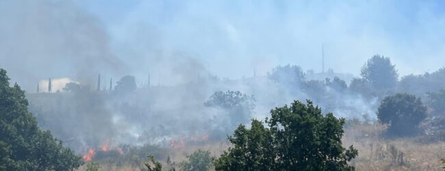 Incendio di vegetazione a Caserta Vecchia: in campo anche i Vigili del Fuoco di Avellino