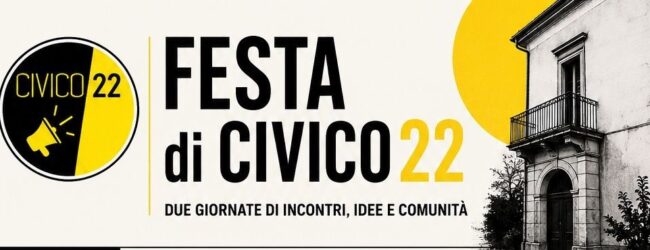 Festa di Civico22, in programma il 22 e 23 giugno