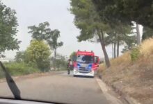 Fulmine colpisce un campo di grano: incendio devasta il raccolto alle porte di Benevento