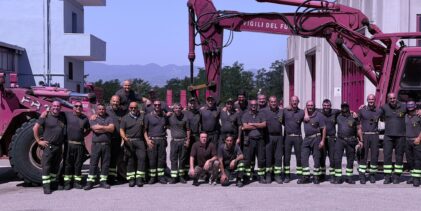 Concluso il corso GOS Movimento Terra: formati 18 operatori dei Vigili del Fuoco
