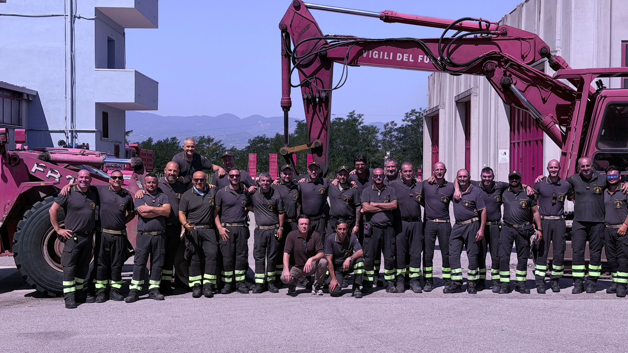 Concluso il corso GOS Movimento Terra: formati 18 operatori dei Vigili del Fuoco