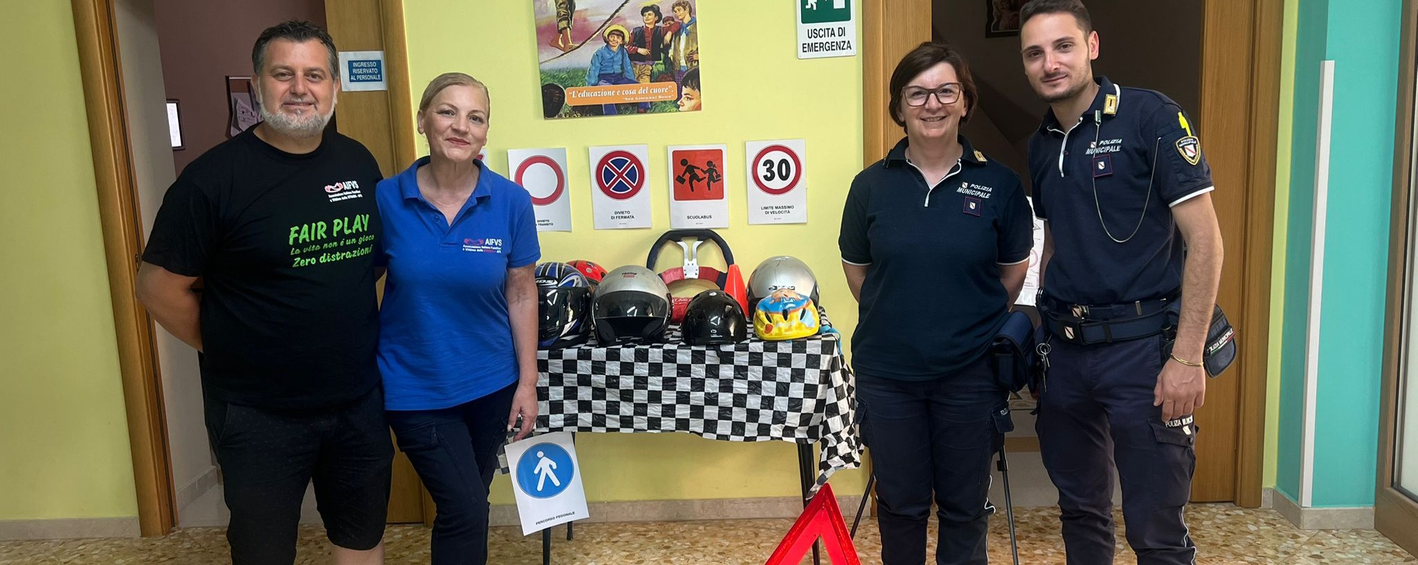 A Sant’Angelo dei Lombardi il corso di educazione stradale per i bambini della San Giovanni Bosco